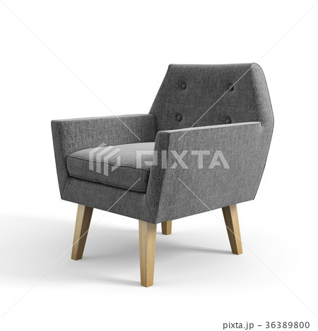 Armchair isolated on white background 3D rendering 36389800