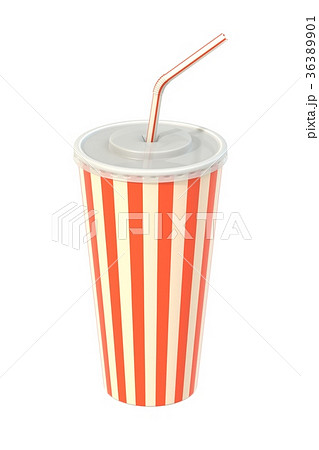 Fast food cola drink cup and drinking straw Fast food cola drink cup and drinking straw 36389901