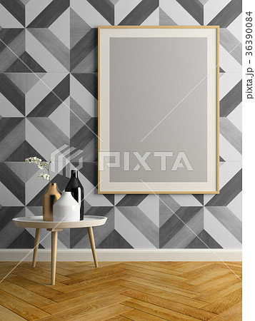 Interior modern design room 3D illustration Interior modern design room 3D illustration 36390084