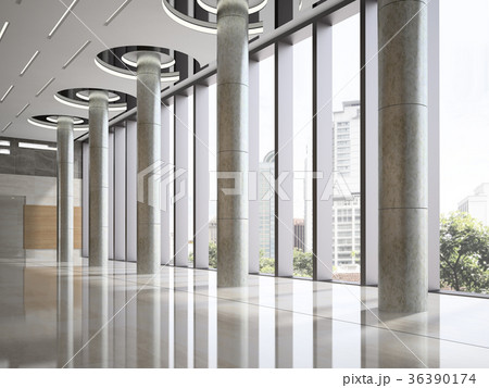 Interior of a lobby hotel reception 3D Interior of a lobby hotel reception 3D 36390174