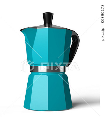 Vintage coffee pot isolated on a white background 36390178
