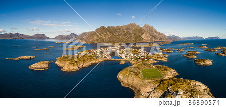 Henningsvaer fishing village on Lofoten islands 36390574