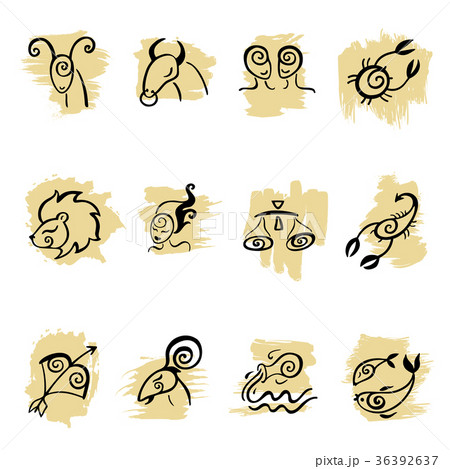 Horoscope Zodiac Star signs, vector set. 36392637