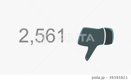 Dislike Counter Online Popularity Concept Dislike Counter Online Popularity Concept 36393821