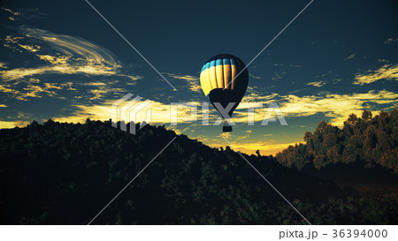 Hot Air Balloons Lush Natural Wilderness Jungle Hot Air Balloons Lush Natural Wilderness Jungle 36394000