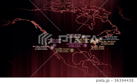Map of Major Terrorist Attacks in USA 2000-2016 36394438