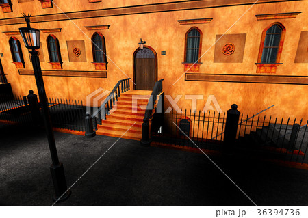 Fancy New York City Style Building Facade Fancy New York City Style Building Facade 36394736