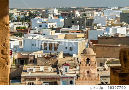 View of El Jem city from the Roman amphitheater 36397790