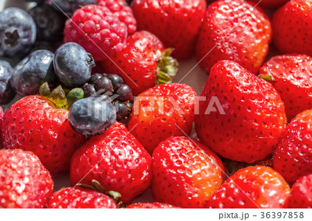 Berries of strawberries and blueberries for Berries of strawberries and blueberries for 36397858