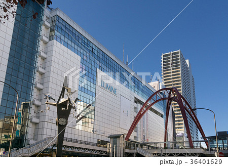 駅前風景 立川駅北口の写真素材