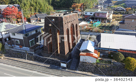 福岡県飯塚市　炭鉱、巻き上げ機台座（旧穂波町） 36402543