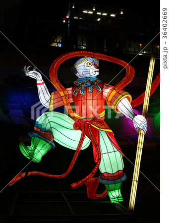 夜景 照明 祭り 36402669