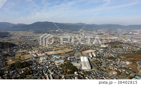 空撮 福岡県飯塚市(旧穂波町)の住友忠隈炭鉱(ボタ山) 空撮 福岡県飯塚市(旧穂波町)の住友忠隈炭鉱(ボタ山) 36402815
