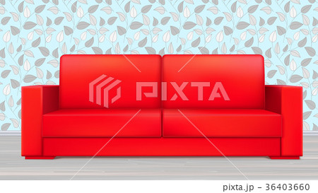 Red modern luxury sofa for living room, reception Red modern luxury sofa for living room, reception 36403660