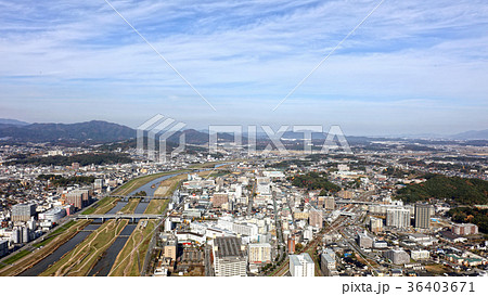 空撮　福岡県飯塚市上空より 36403671