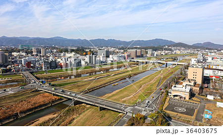 空撮　福岡県飯塚市上空より 36403675