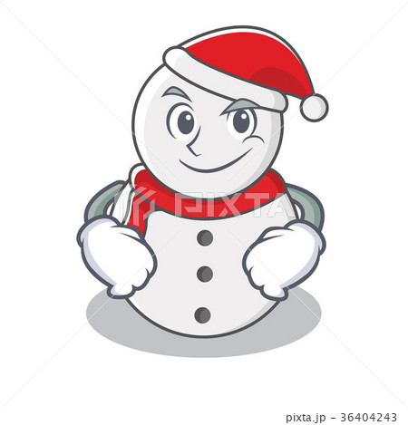 Smirking snowman character cartoon style Smirking snowman character cartoon style 36404243
