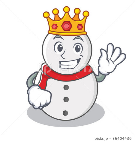 King snowman character cartoon style King snowman character cartoon style 36404436