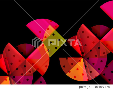 Geometric circle abstract banner 36405170