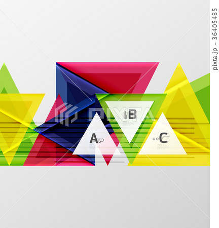 Triangles and geometric shapes abstract background 36405435