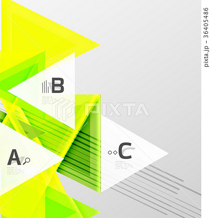 Color triangles background design 36405486