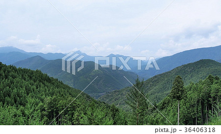 紀伊山地の山並み 36406318