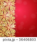 Christmas gold glittering snowflakes background 36406803