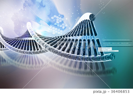 model of twisted chrome DNA chain model of twisted chrome DNA chain 36406853