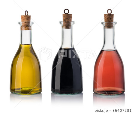 Bottle of olive oil and vinegar 36407281