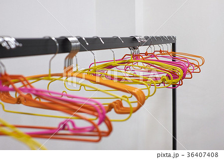 colourful plastic hanger for clothes 36407408