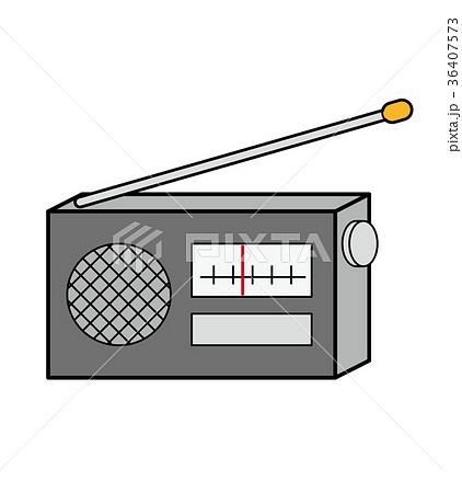 携帯ラジオのイラスト素材