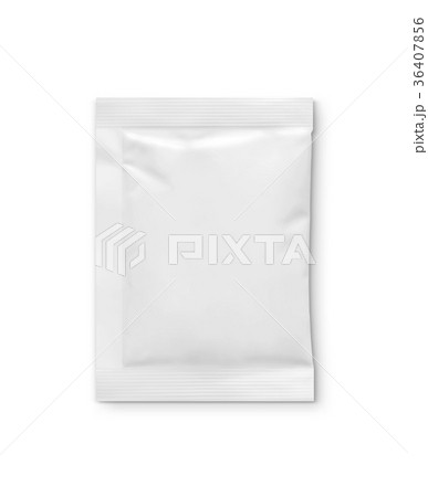 blank packaging paper sachet isolated on white 36407856