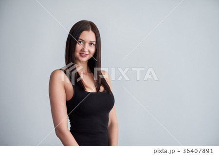 beautiful woman in black dress beautiful woman in black dress 36407891