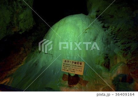 球泉洞の鍾乳石（ホマーテ型石筍） 36409164