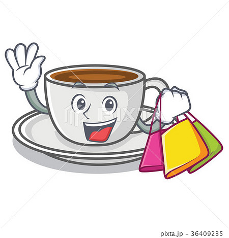 Shopping coffee character cartoon style 36409235