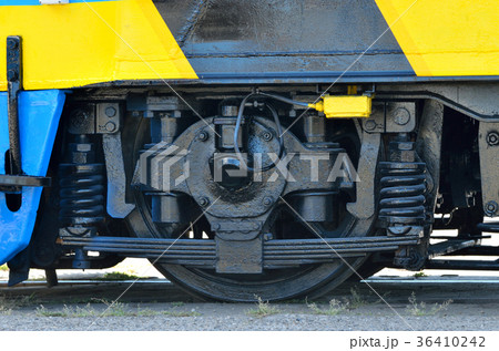 Train Wheel close up 36410242