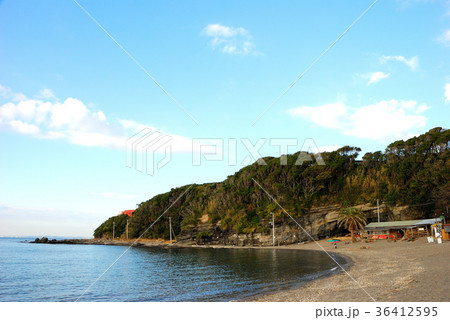 荒井浜海水浴場　神奈川県三浦市三崎町小網代の風景 36412595