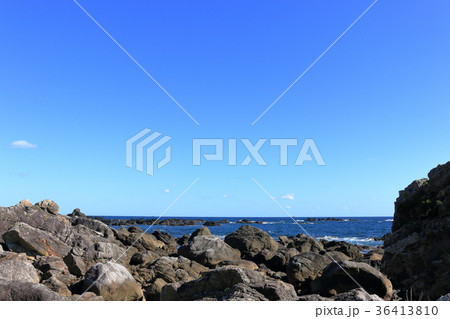 室戸岬の海岸線 36413810