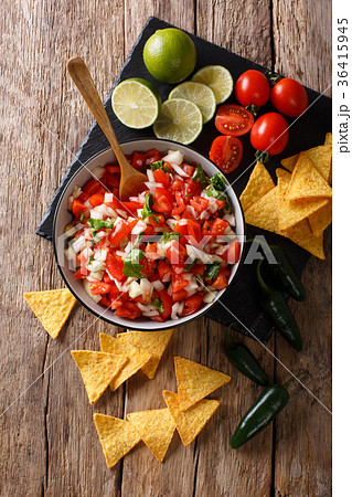 Mexican appetizer Pico de Gallo close-up 36415945