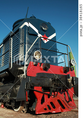 Soviet diesel locomotive with red star Soviet diesel locomotive with red star 36418165