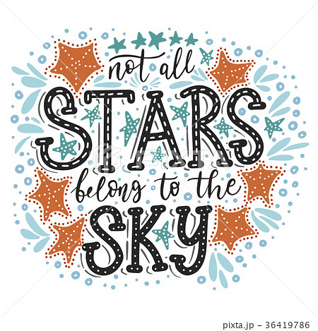 Not all stars belong to the sky. Vector 36419786
