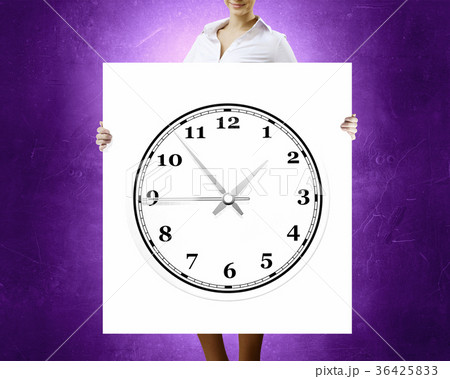 Woman with banner 36425833