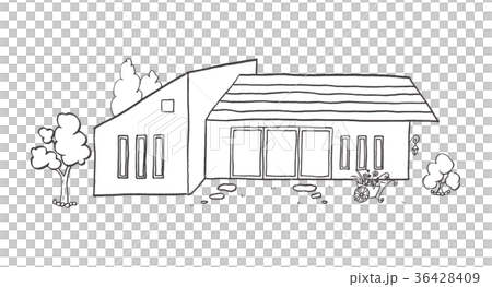 平房(線條圖)*提供彩色版本 平房(線條圖)*提供彩色版本 36428409