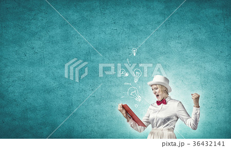 Girl with red book Girl with red book 36432141