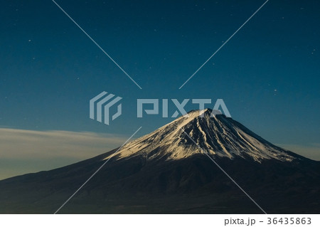 新道峠から望む富士山 （夜景） 36435863