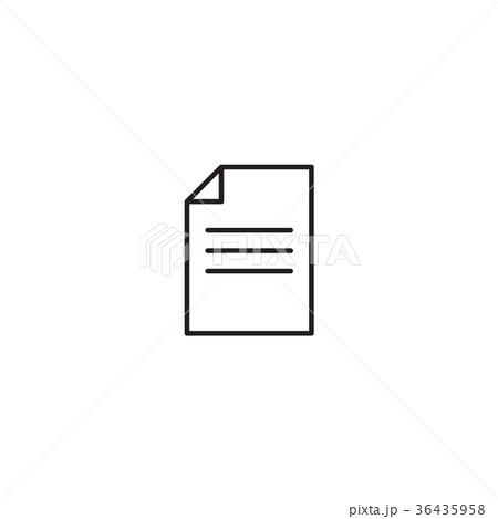 Paper icon Vector illustration, EPS10 36435958