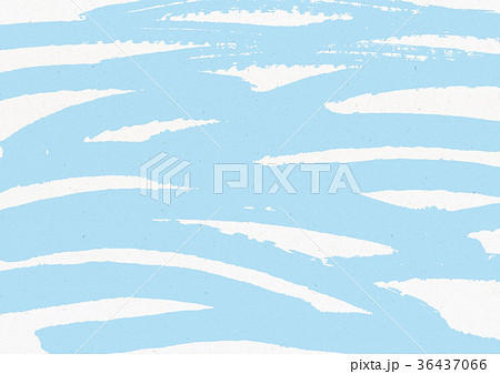 波　水彩画　柄 36437066