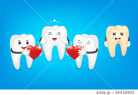 Red heart for whitening toothใ 36438902