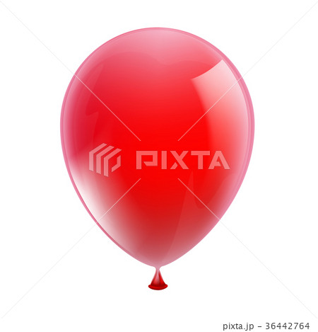 red balloon isolated on white background 36442764