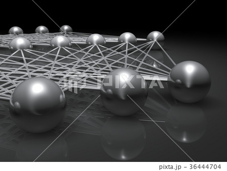 Artificial shallow neural network fragment, cg Artificial shallow neural network fragment, cg 36444704